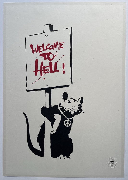 Banksy - Welcome To Hell (Unsigned)