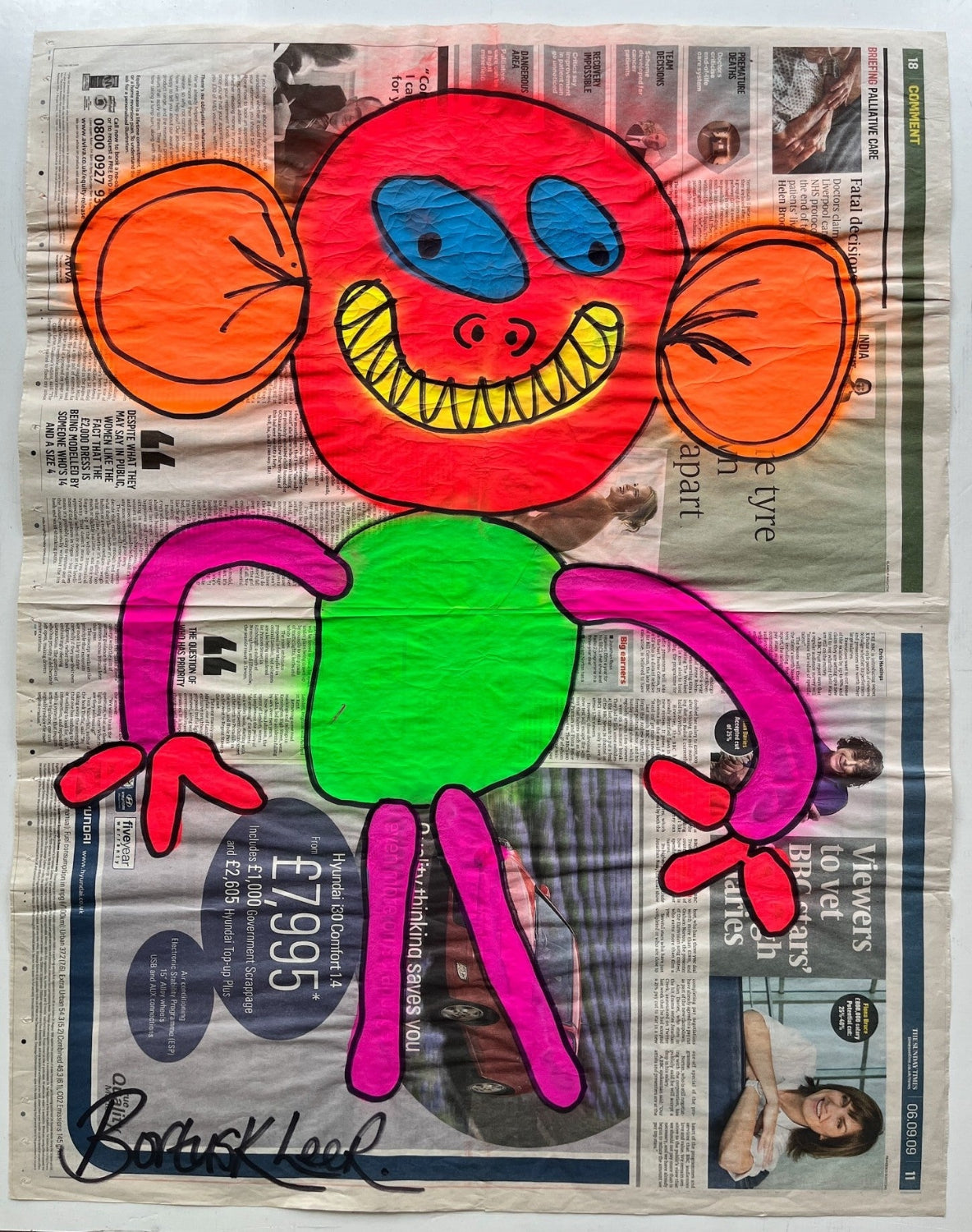 Bortusk Leer - Isaac (Original on Newspaper)