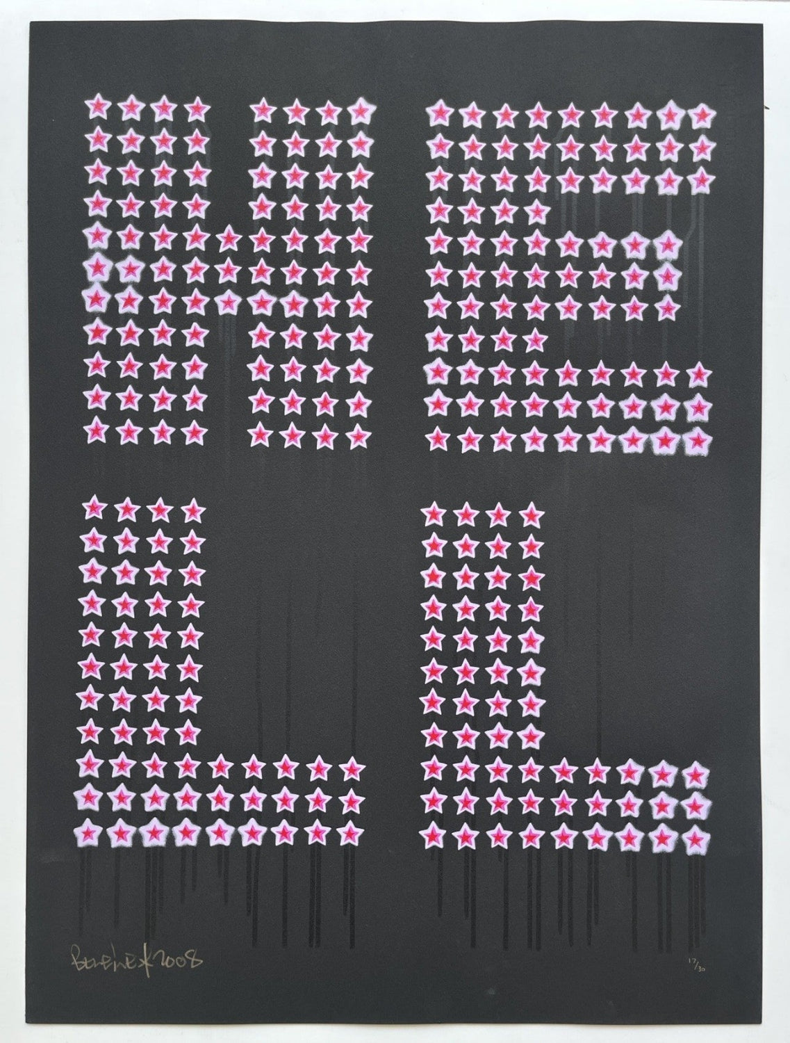 Ben Eine - Hell (Pink)