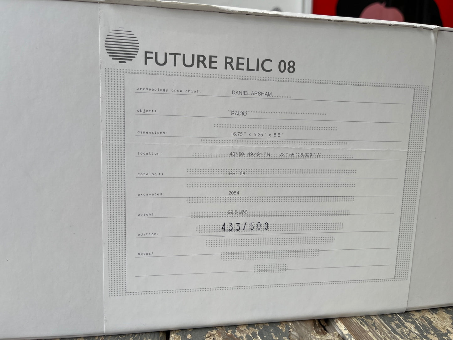 Daniel Arsham - Future Relic 08: Radio