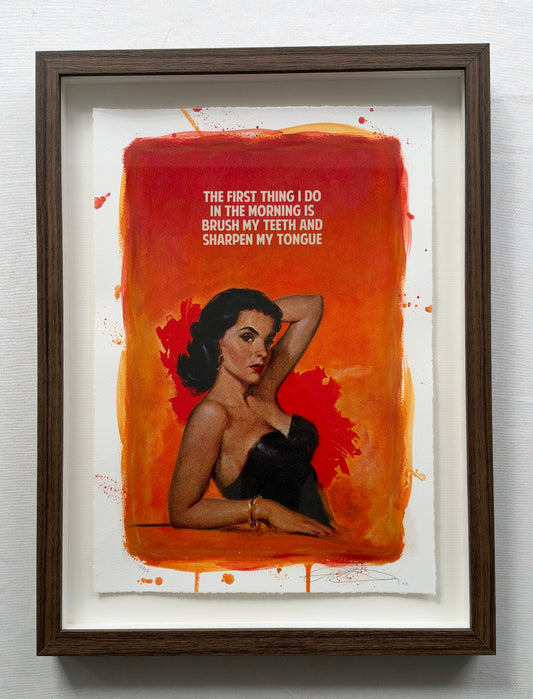 The Connor Brothers - Sharpen My Tongue (Red) (Framed Hand-Finished Print)