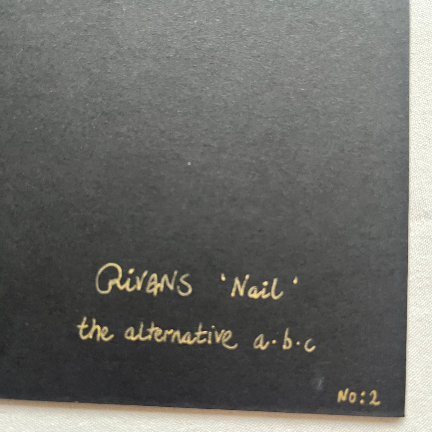 Maria Rivans - Alternative ABC (Nail) (Original Collage)