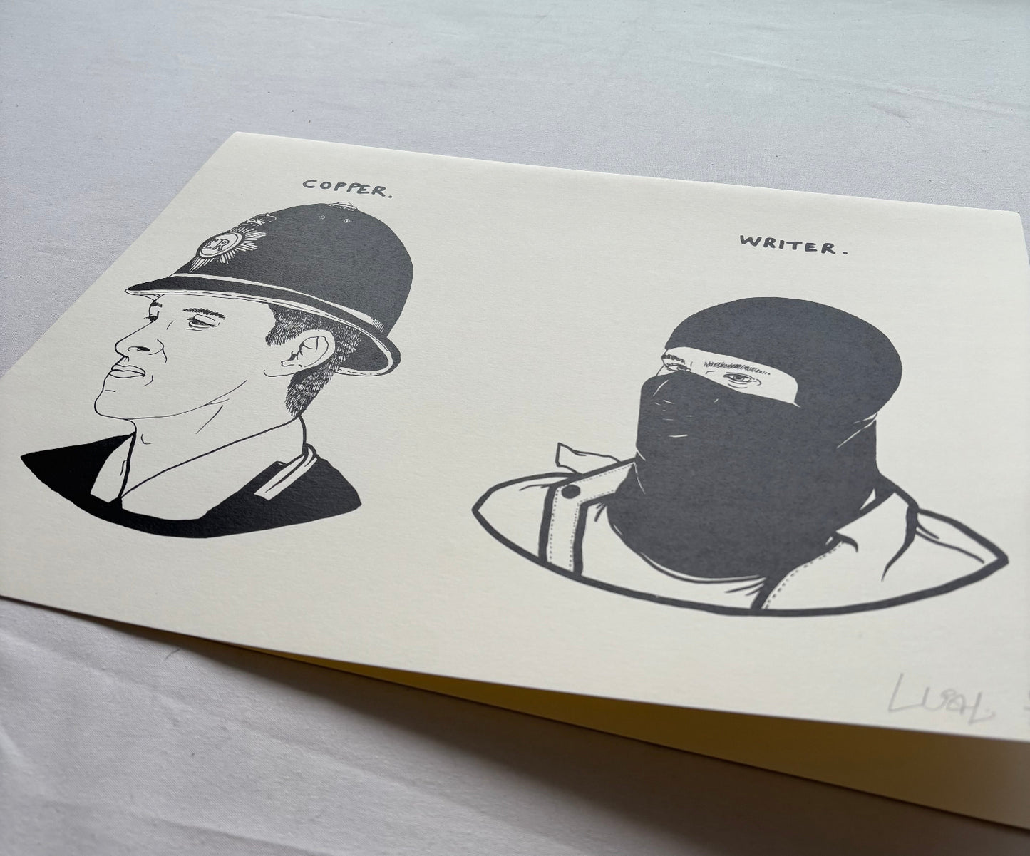 Lushsux - Copper / Writer Screenprint