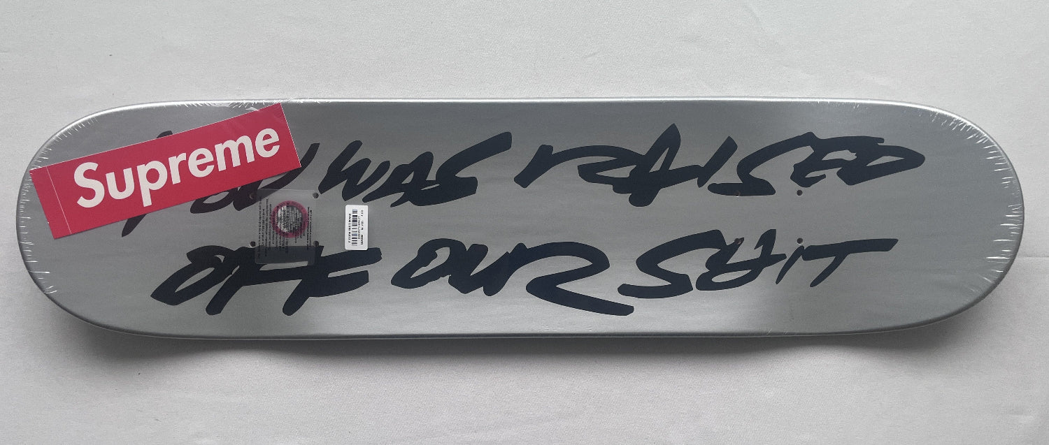 Supreme Futura Skateboard Silver デッキ Futura x Supreme - Skate Deck (Silver) – Prescription Art