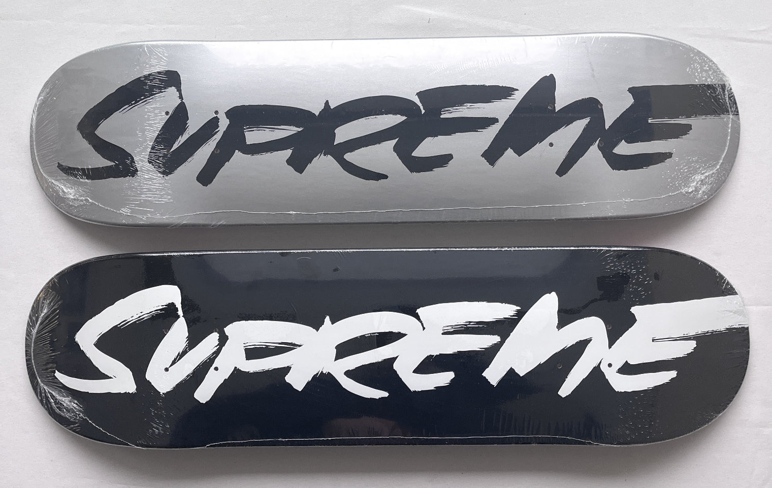 Futura x Supreme - Skate Deck (Silver) – Prescription Art