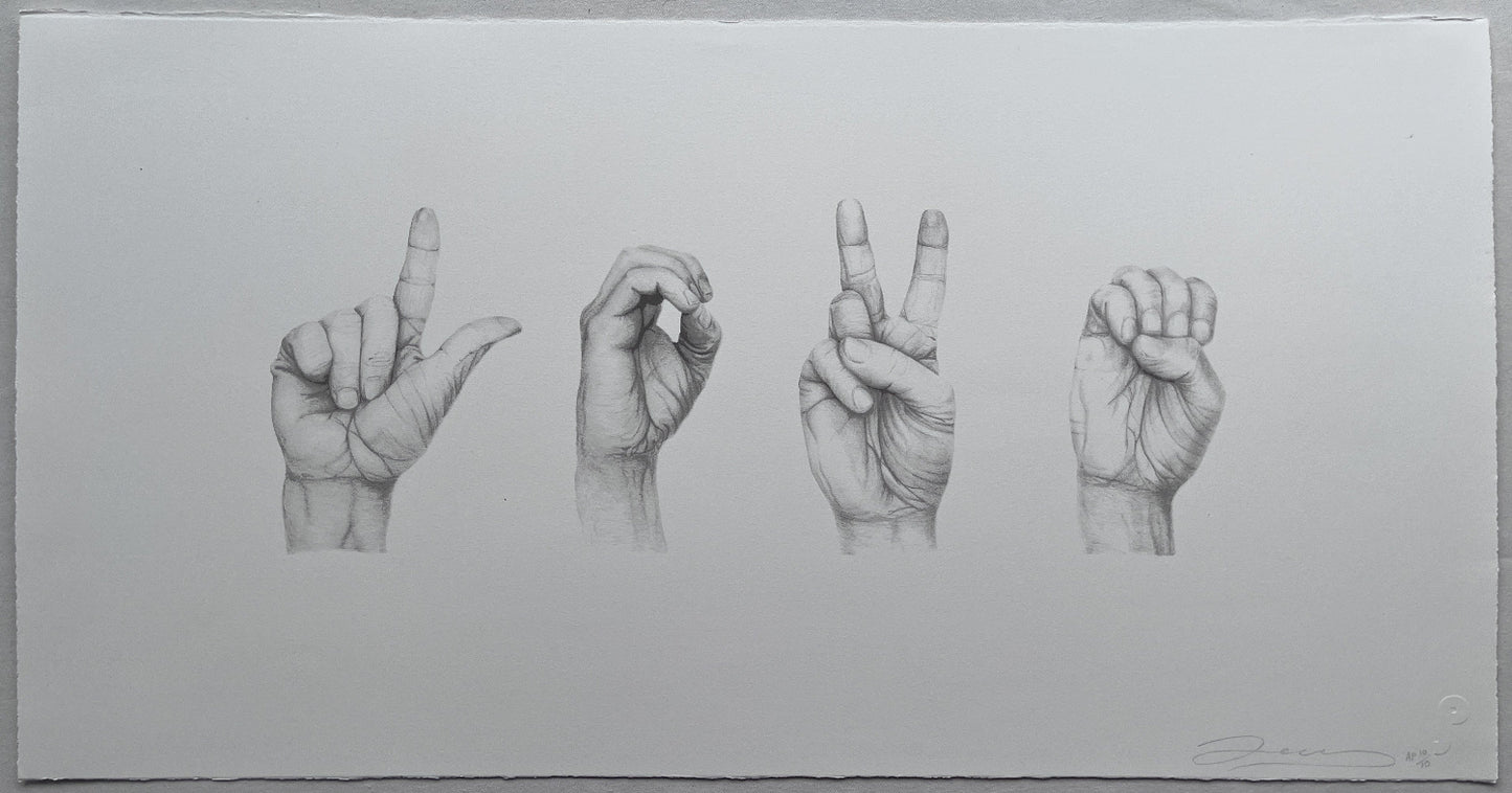 Dean Zeus Colman  - Signed With Love (White) (Artist Proof)