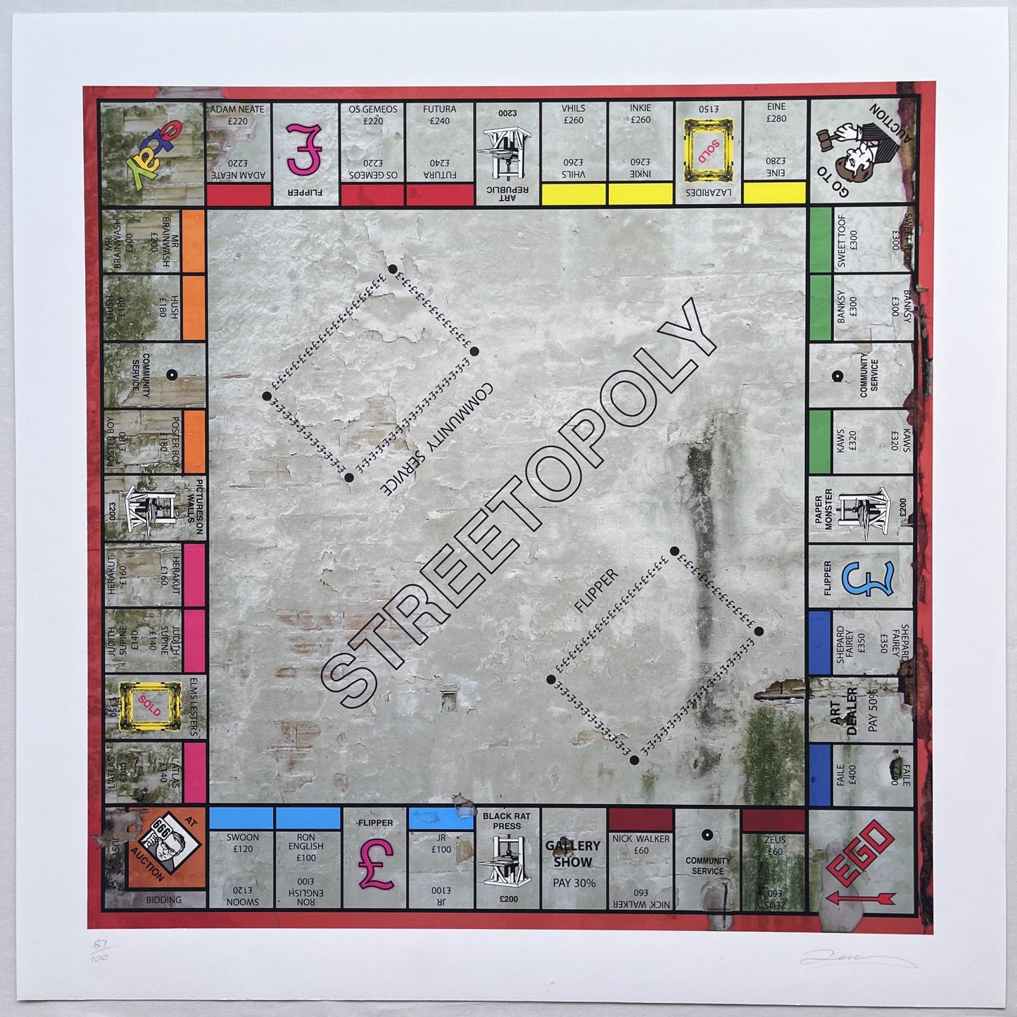 Dean Zeus Colman - Streetopoly (Large Format)