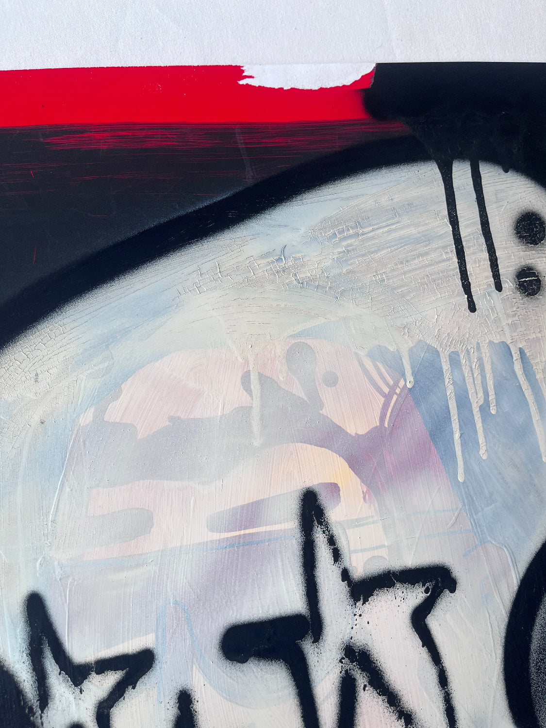 Sweet Toof / Cyclops (Lucas Price) - Spraypainted Skull on Paper