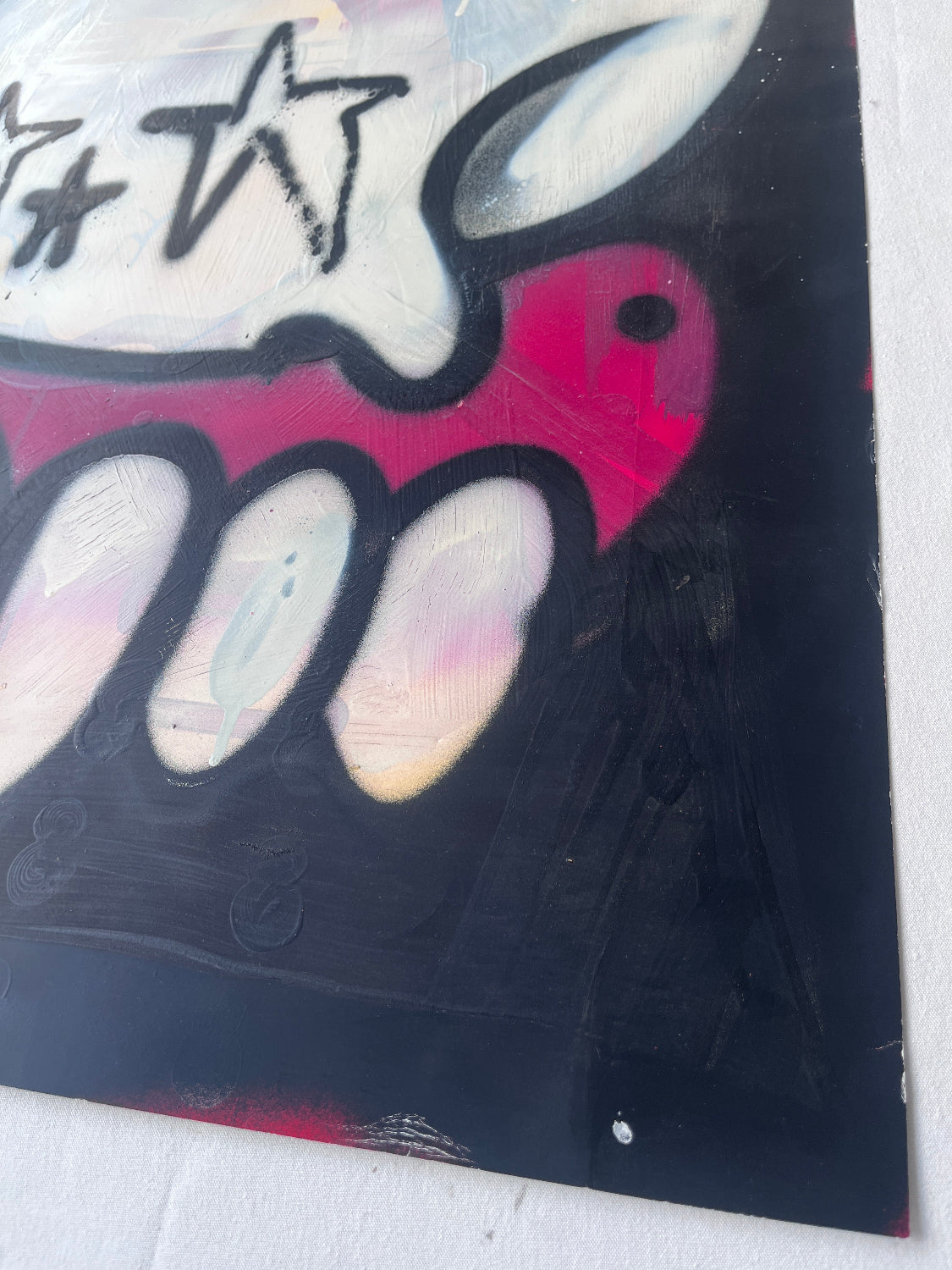 Sweet Toof / Cyclops (Lucas Price) - Spraypainted Skull on Paper