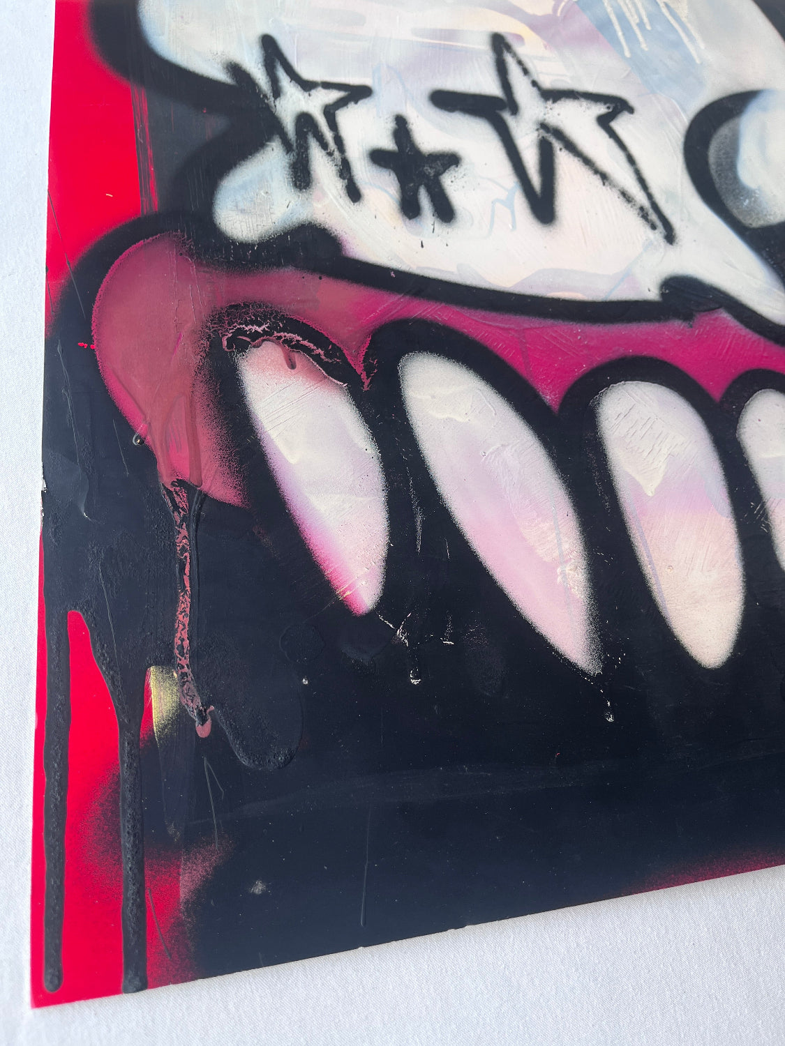 Sweet Toof / Cyclops (Lucas Price) - Spraypainted Skull on Paper