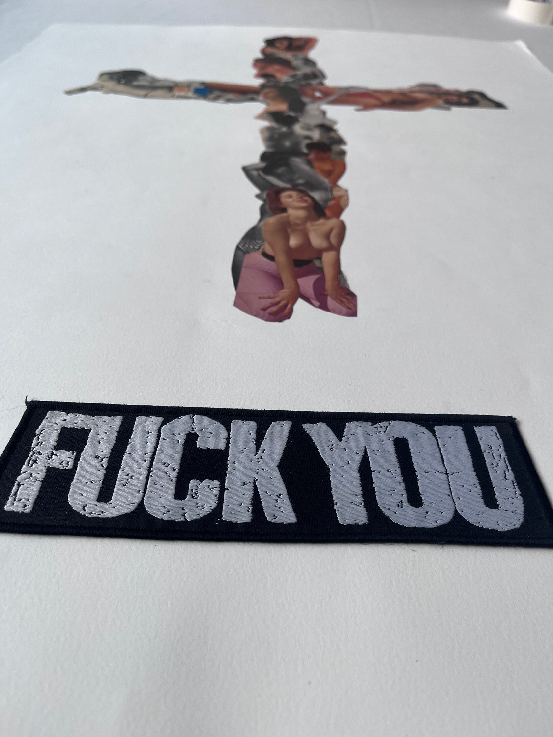 Cyclops (Lucas Price) - Fuck You (Original Collage on Paper)