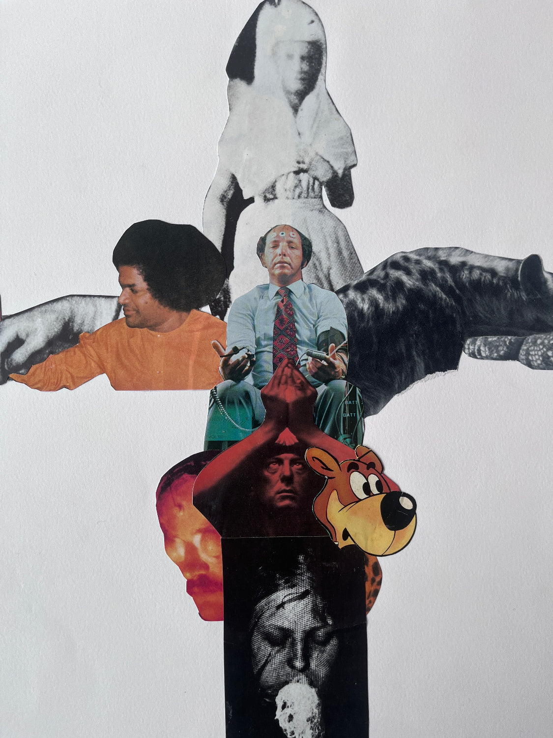 Cyclops (Lucas Price) - People = Shit (Original Collage on Paper)