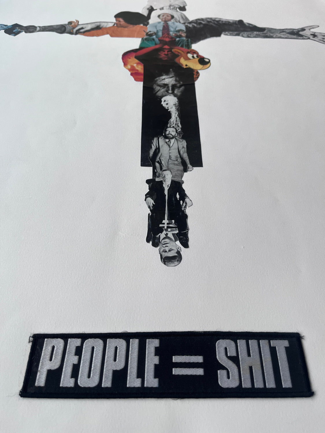 Cyclops (Lucas Price) - People = Shit (Original Collage on Paper)