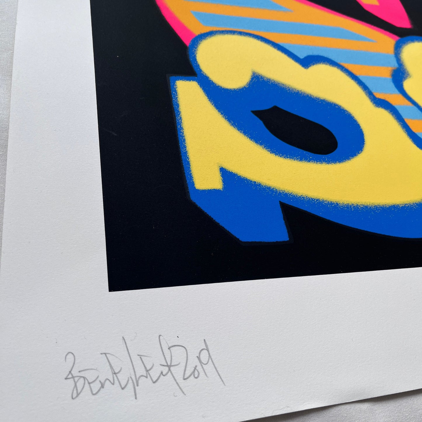 Ben Eine - Letter S (Blue Variant)