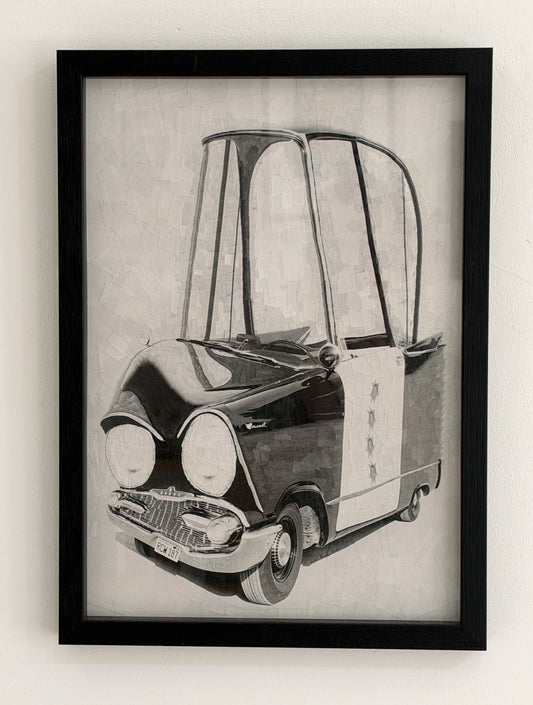 Lola Dupré - Dodge 1 (Framed Original Collage)