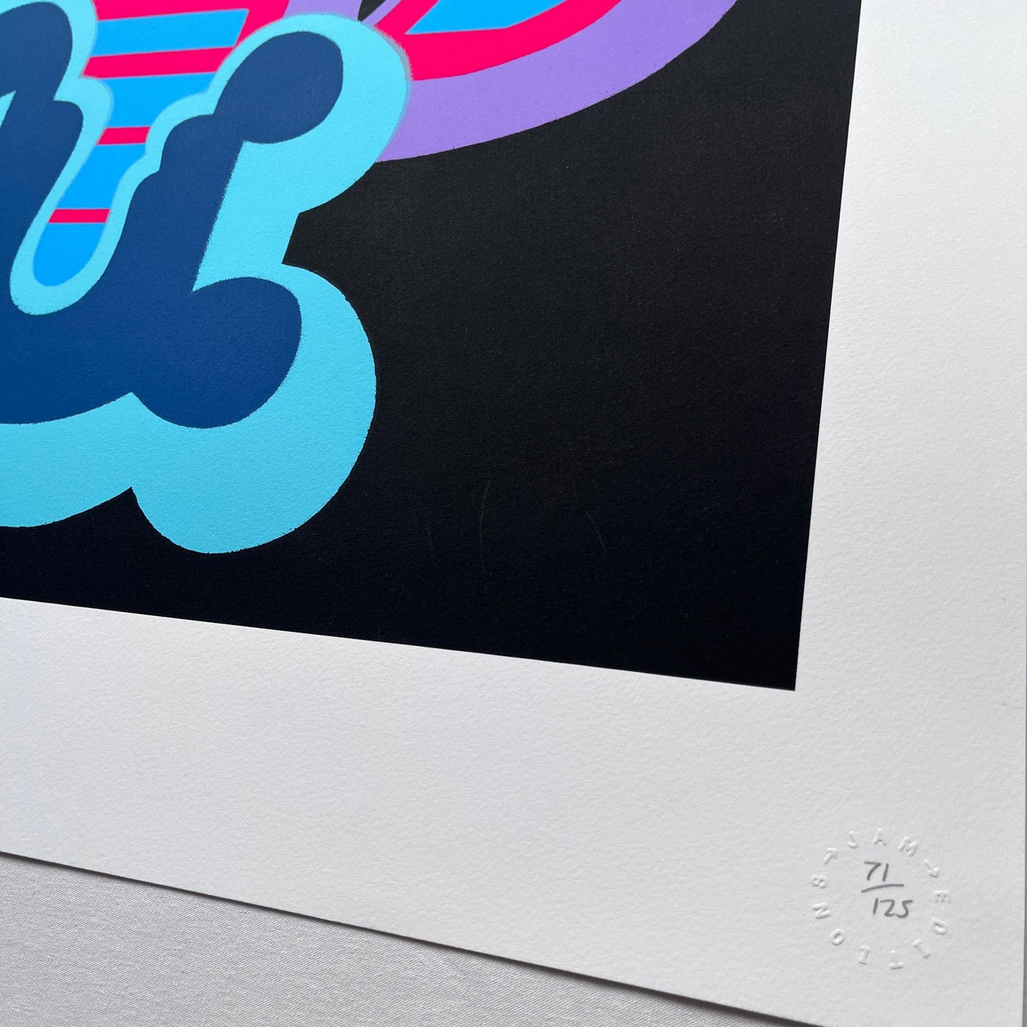 Ben Eine - Letter P (Blue Variant)