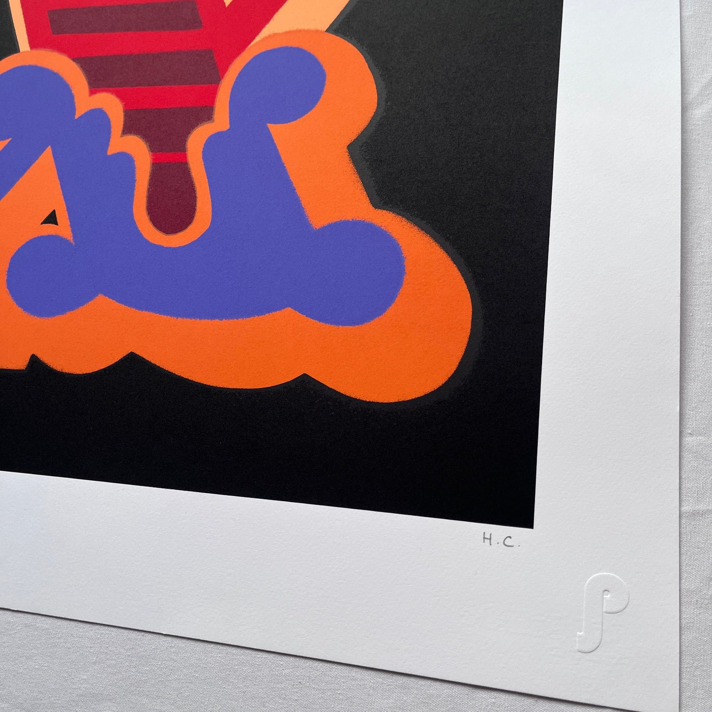 Ben Eine - Letter X (Orange / Purple) (Hors Commerce Edition)