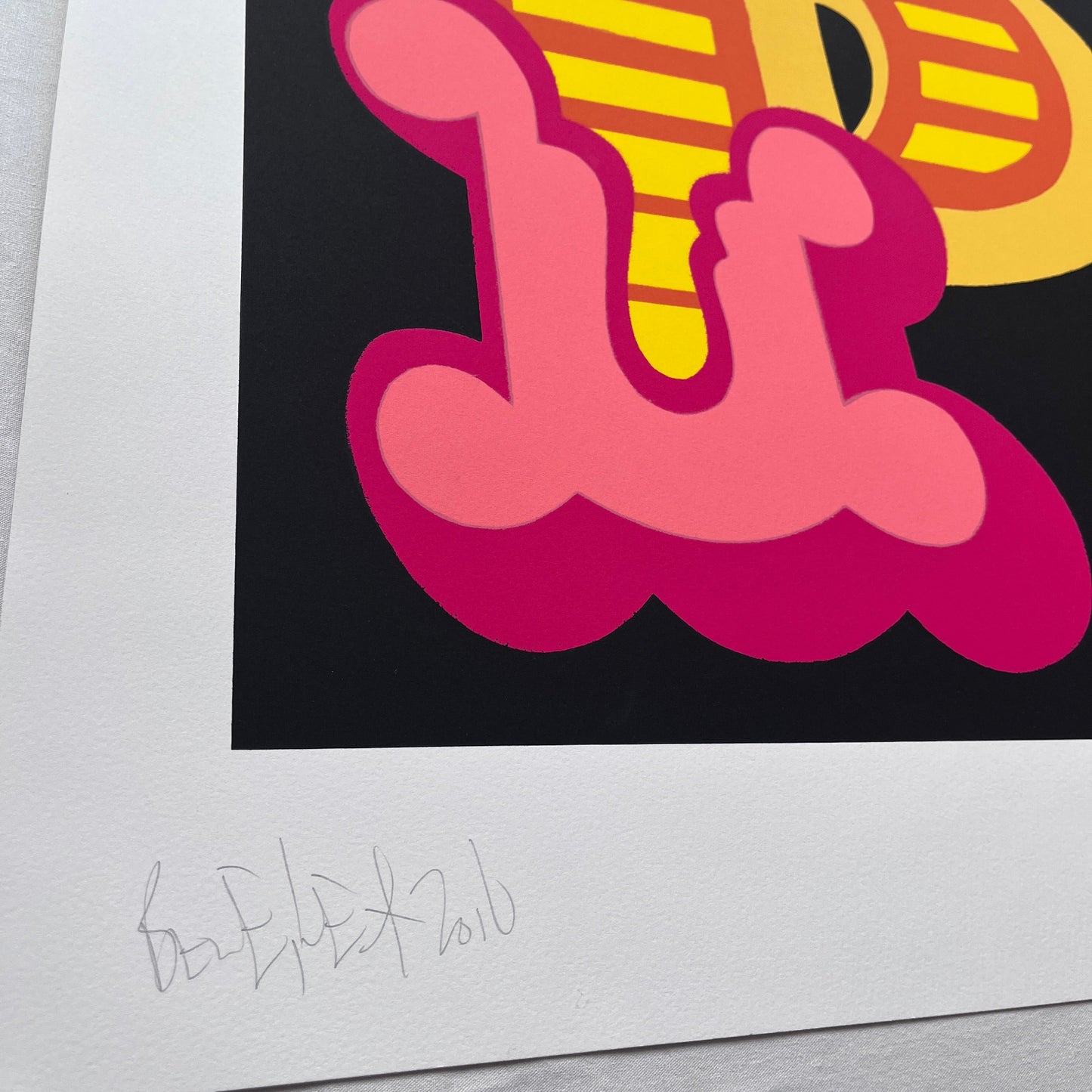 Ben Eine - Letter P (Yellow Variant)