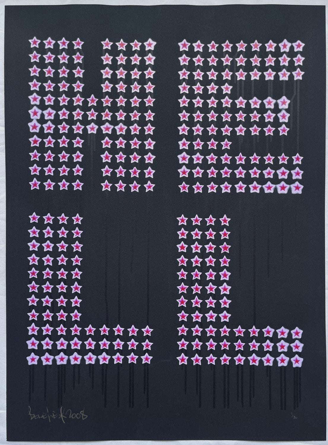 Ben Eine - Hell (Pink)