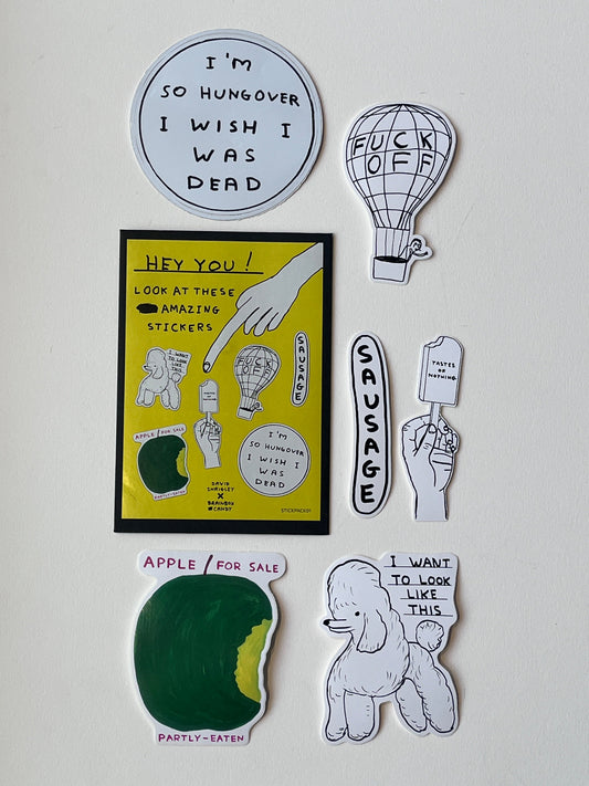 David Shrigley - Sticker Pack (View to see choices)
