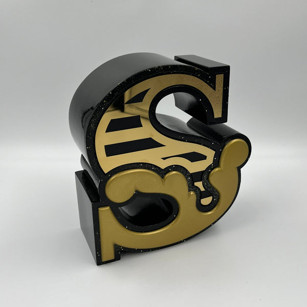 Ben Eine X Fluorescent Smogg - Gone Is The S (Black/Gold)