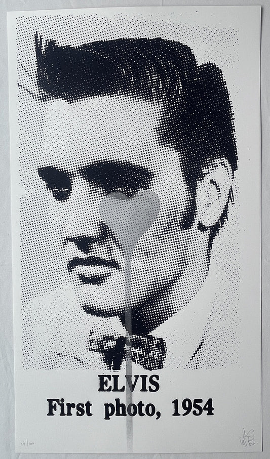 Pure Evil - Elvis First Photo, 1954 (Silver Heart)
