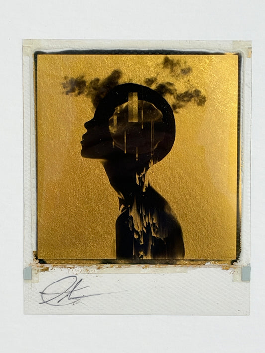 Andrew Millar - Sonic Vision (Gold Leaf) (Framed Polaroid)