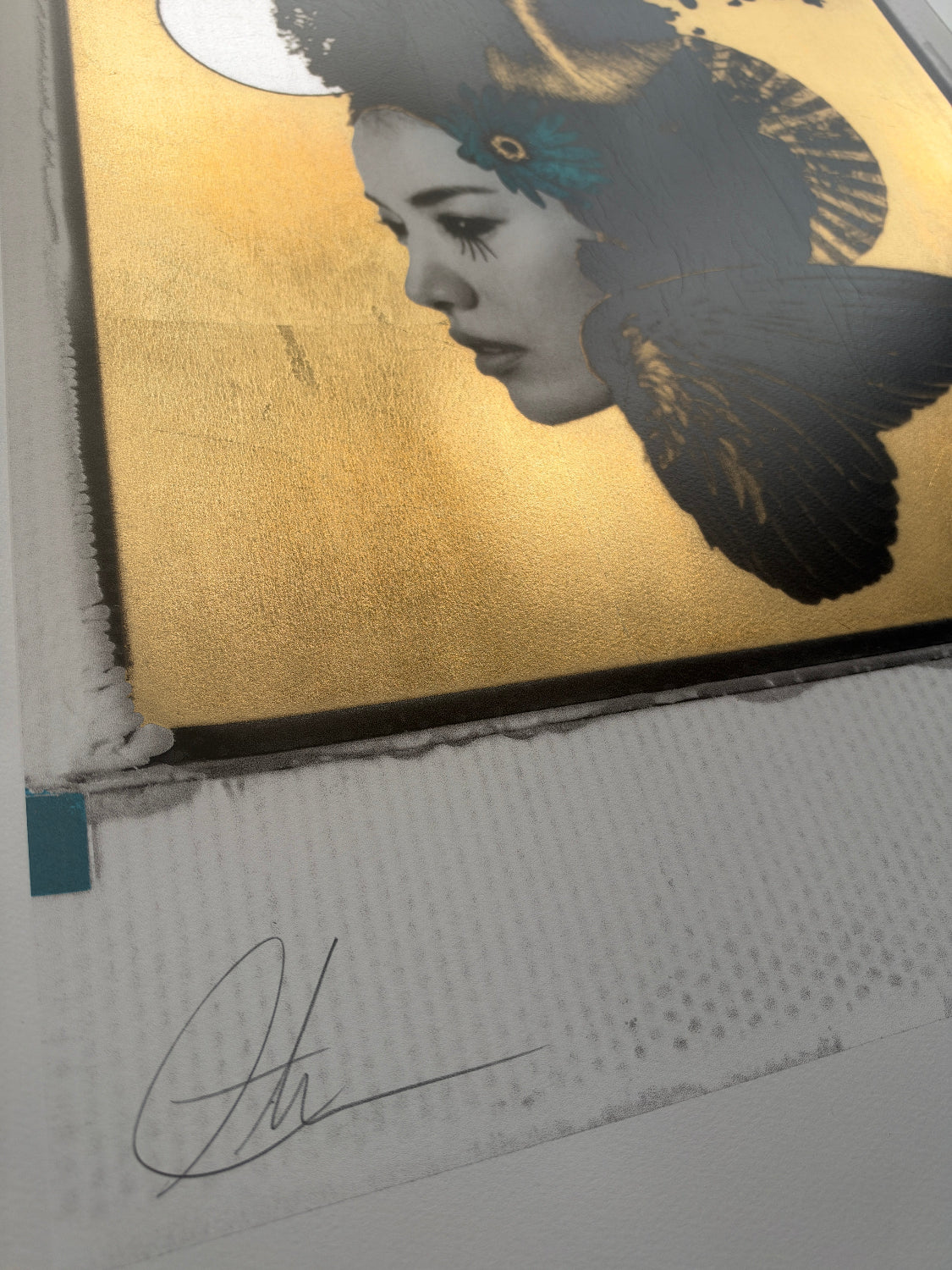 Andrew Millar - The Flowers Whirl Away (Gold) Screenprint