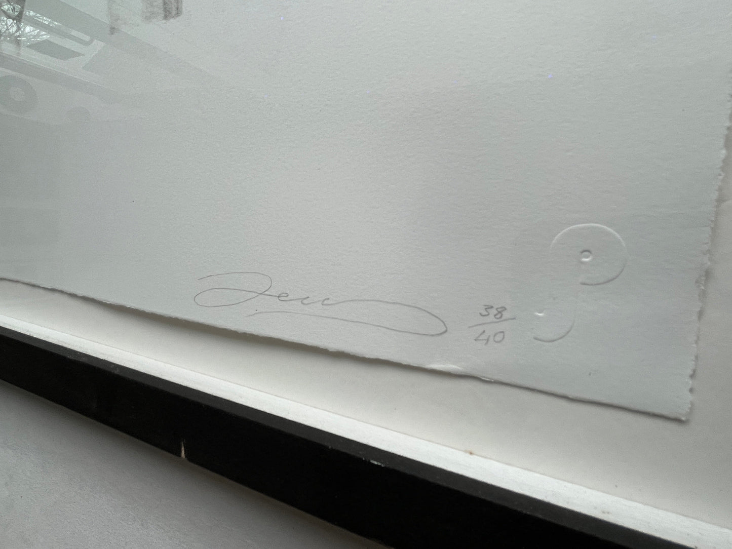 Dean Zeus Colman  - Signed With Love (White) (Framed)