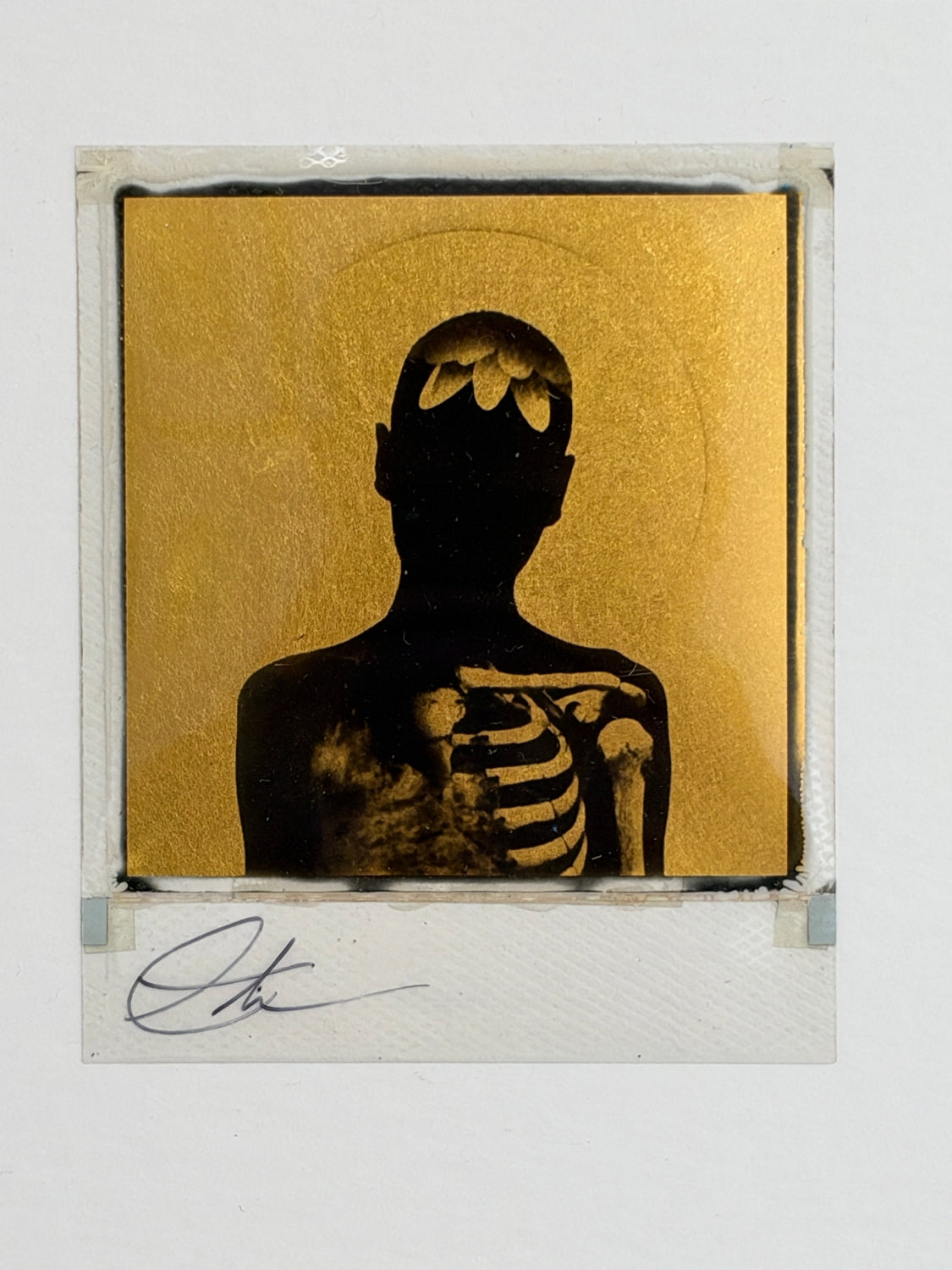Andrew Millar - Fractured (Gold Leaf) (Framed Polaroid)