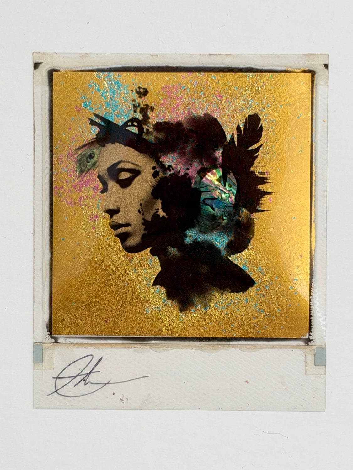 Andrew Millar - After Glow (Multi-Gilded with Mother Of Pearl) (Framed Polaroid)