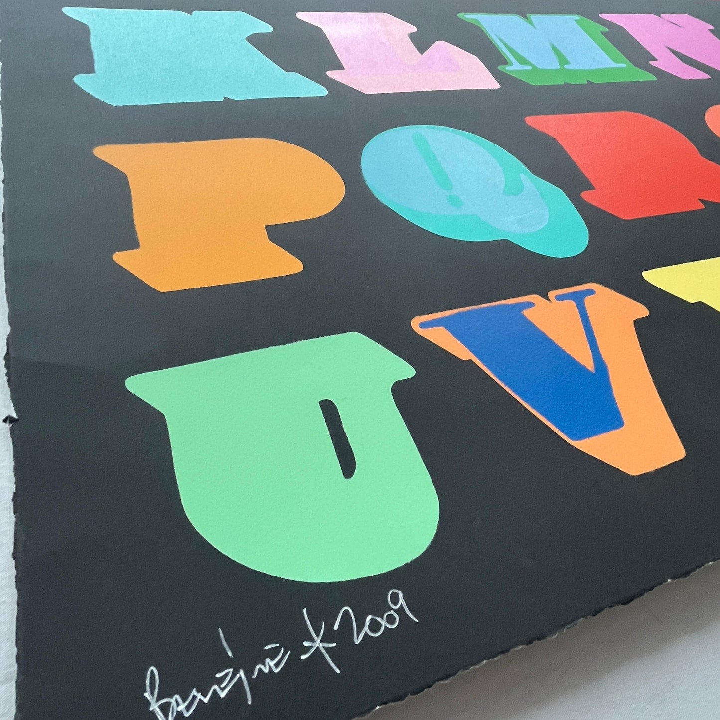 Ben Eine - Shutterfont Letters - Unique Variant Screenprint