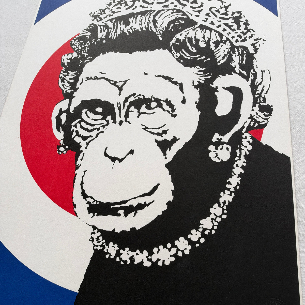 Banksy - Monkey Queen (Signed)