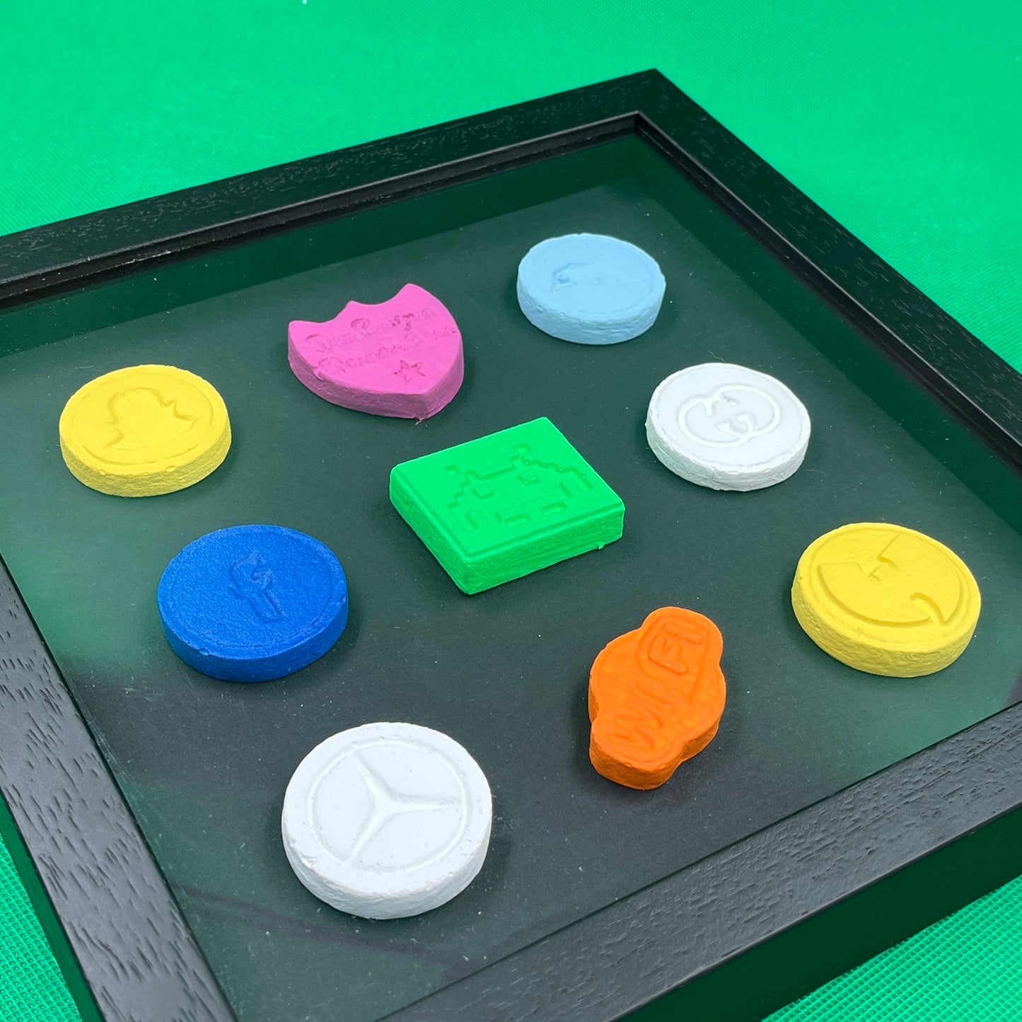 Dean Zeus Colman - Love Is A Drug (9 Pills Framed in Black) (2)