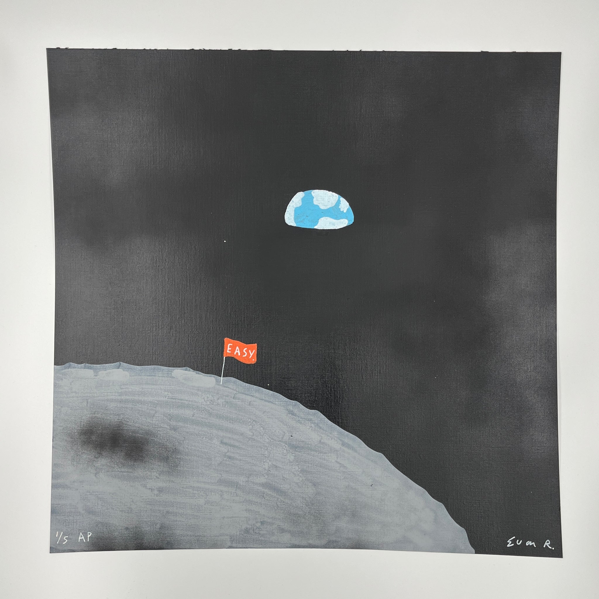 Euan Roberts - Easy Moon (Hand-Painted Multiple) (Artist Proof)