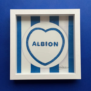 Dean Zeus Colman  - Sweet FA (Albion) (Brighton & Hove Albion) (Framed Risograph)
