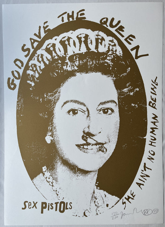 Jamie Reid - God Save The Queen (Gold & White)