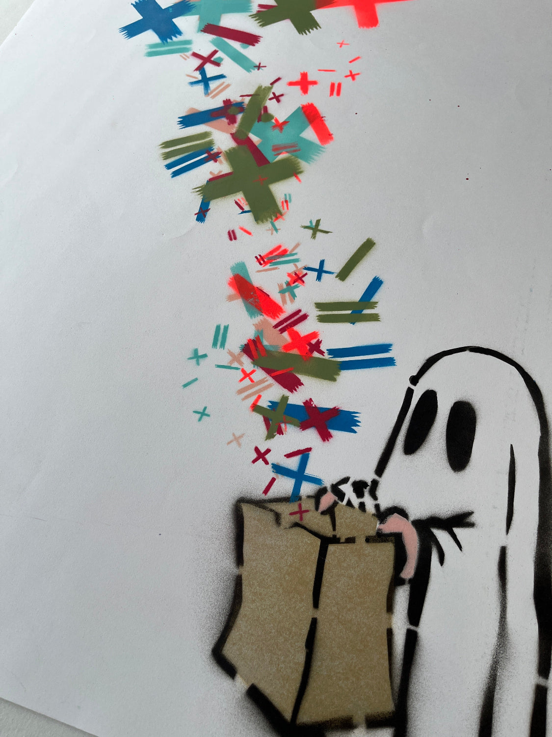 Stevie Unknown - You Bring The Math, We'll Bring The Magic (Pick n Mix) (Original Painting on Paper)