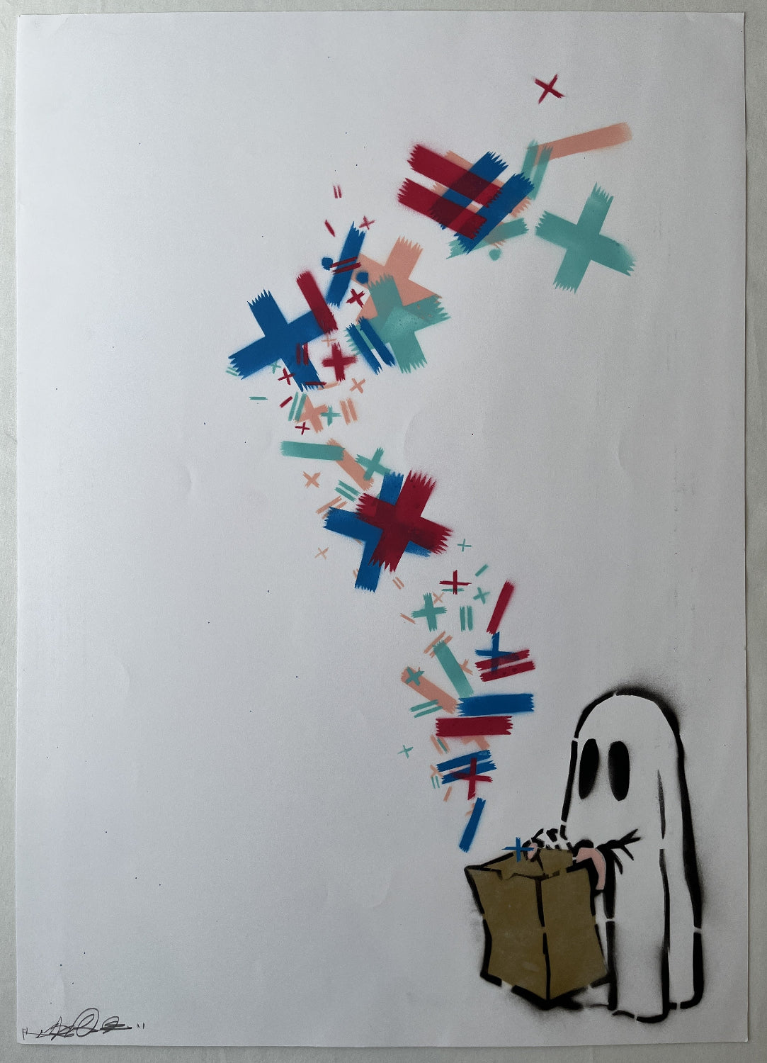 Stevie Unknown - You Bring The Math, We'll Bring The Magic (Heather) (Original Painting on Paper)