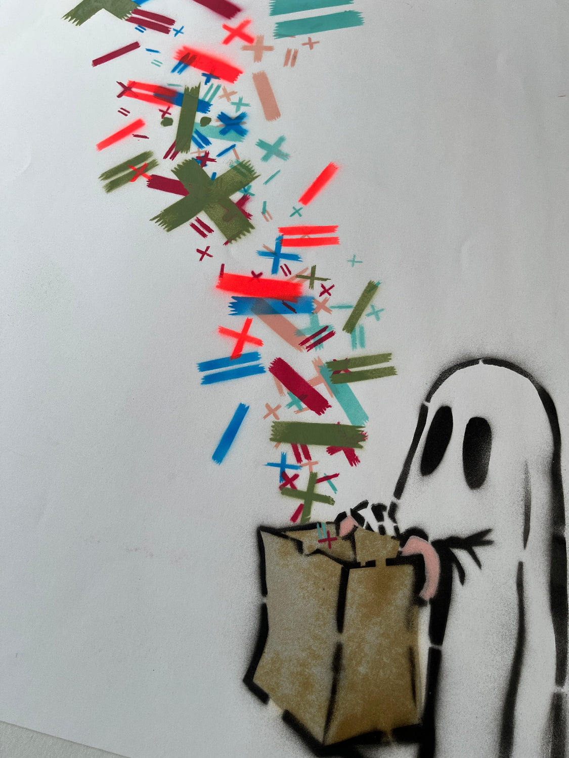Stevie Unknown - You Bring The Math, We'll Bring The Magic (Home School) (Original Painting on Paper)
