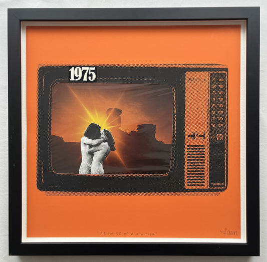 Poppy Faun - Promise Of A New Land (Framed Original Collage)