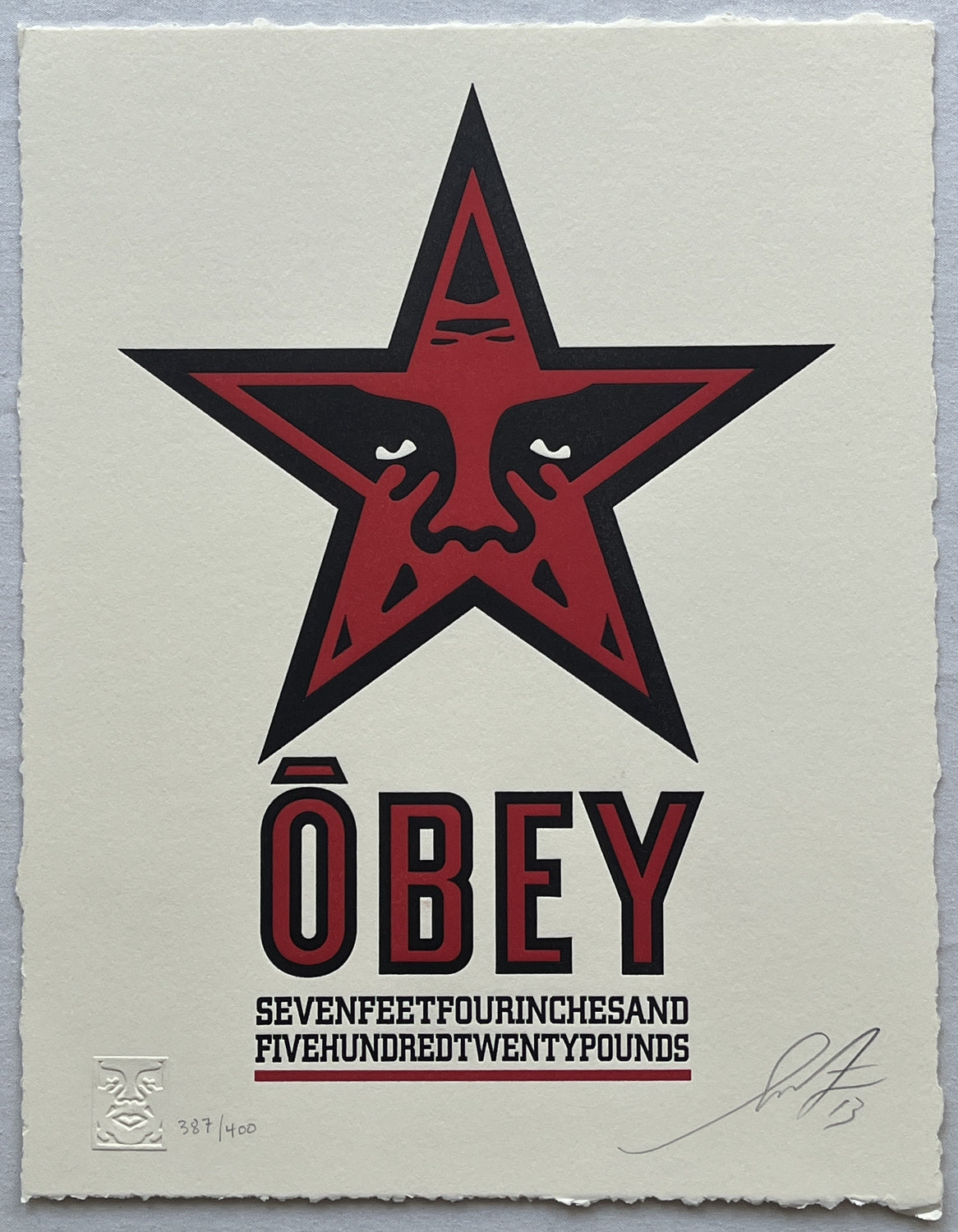 Shepard Fairey - Obey Star Letterpress