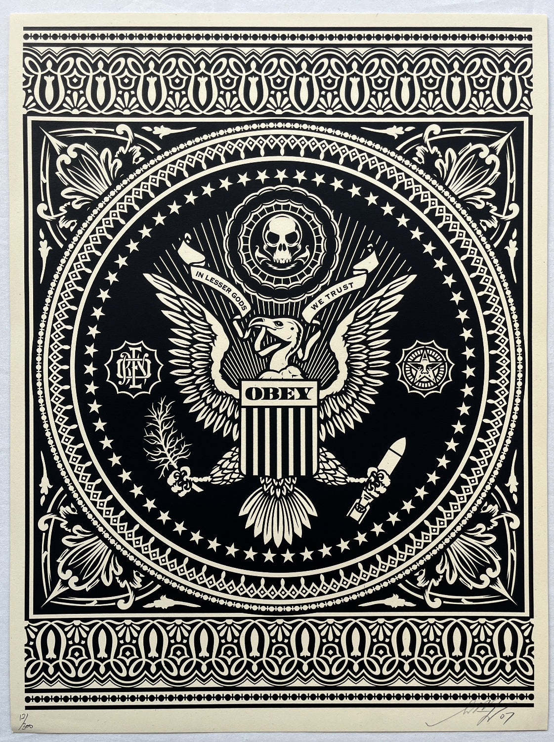 Shepard Fairey - Presidential Seal (Black)