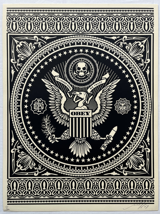 Shepard Fairey - Presidential Seal (Black)