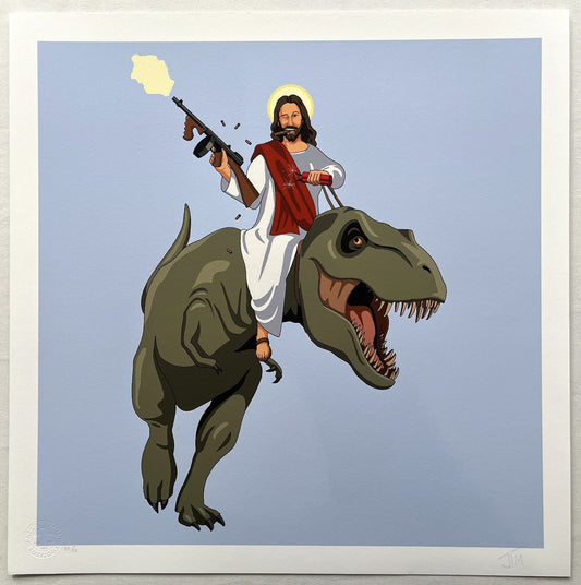 Jim'll Paint It - Jesus Returns (Sky Blue)