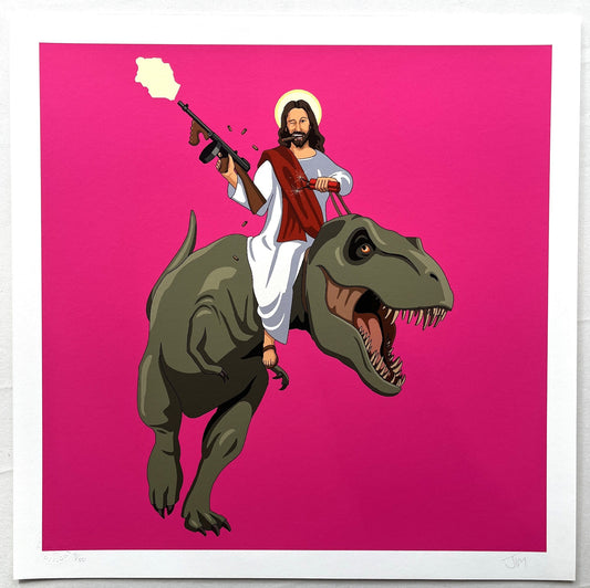 Jim'll Paint It - Jesus Returns (Pink)