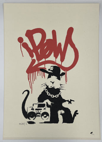 Banksy - Gangsta Rat (Signed)