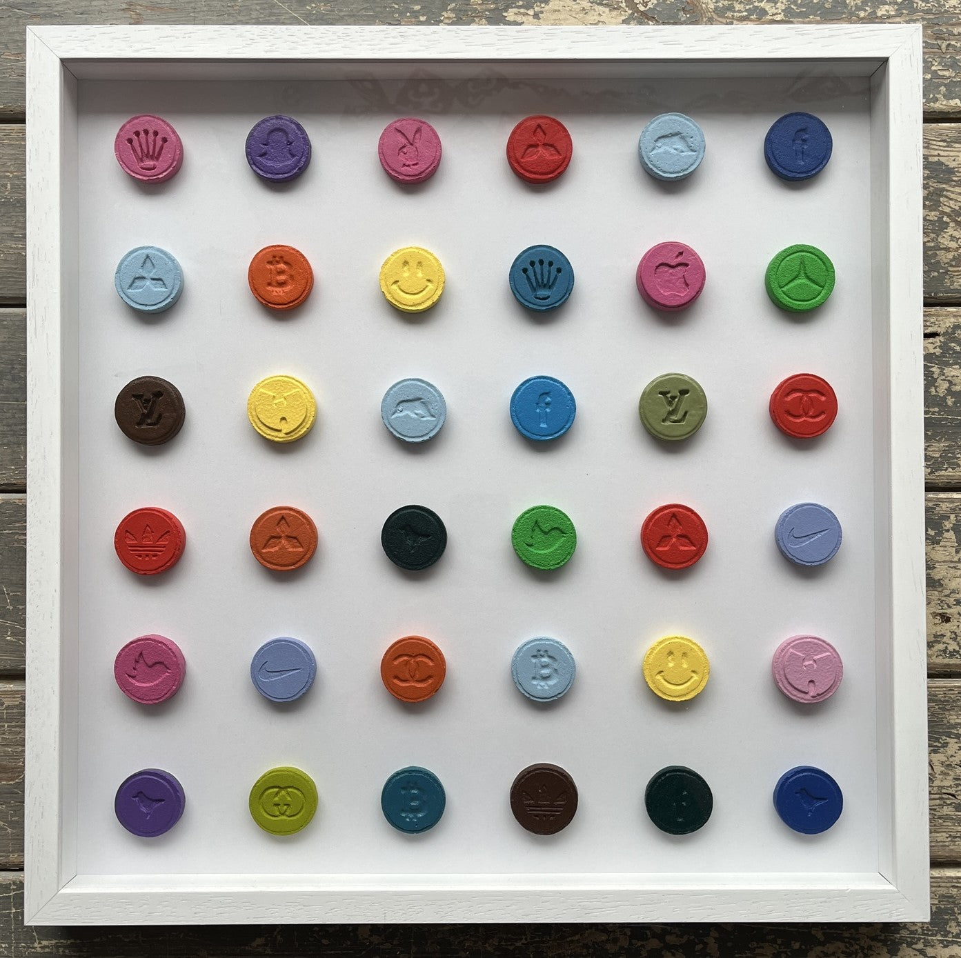 Dean Zeus Colman - 36 Pills (Hirst Edition) (Framed)