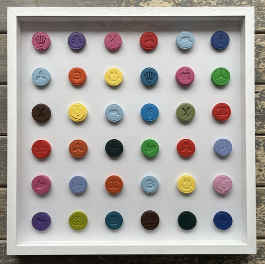Dean Zeus Colman - 36 Pills (Hirst Edition) (Framed)