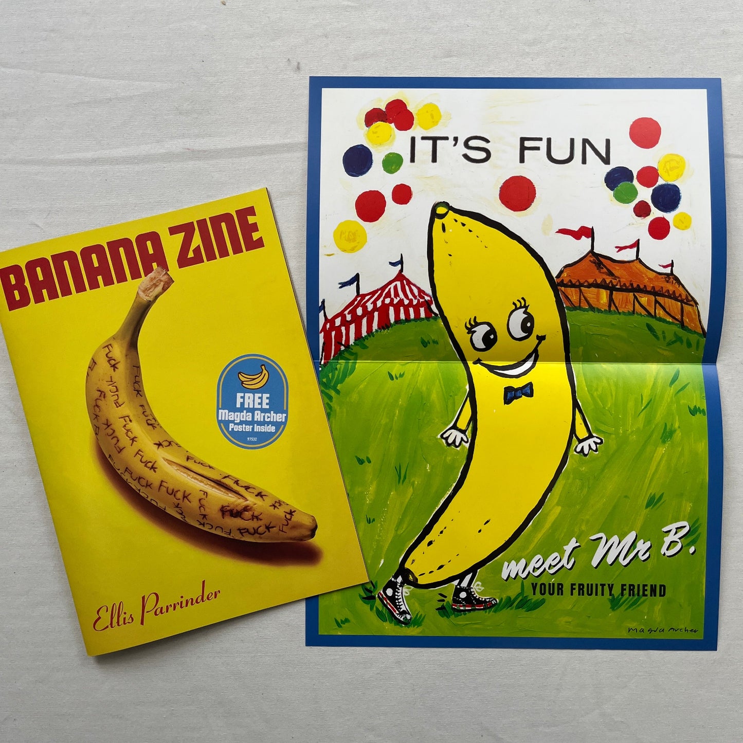 Ellis Parrinder - Banana Zine (With Magda Archer Poster)